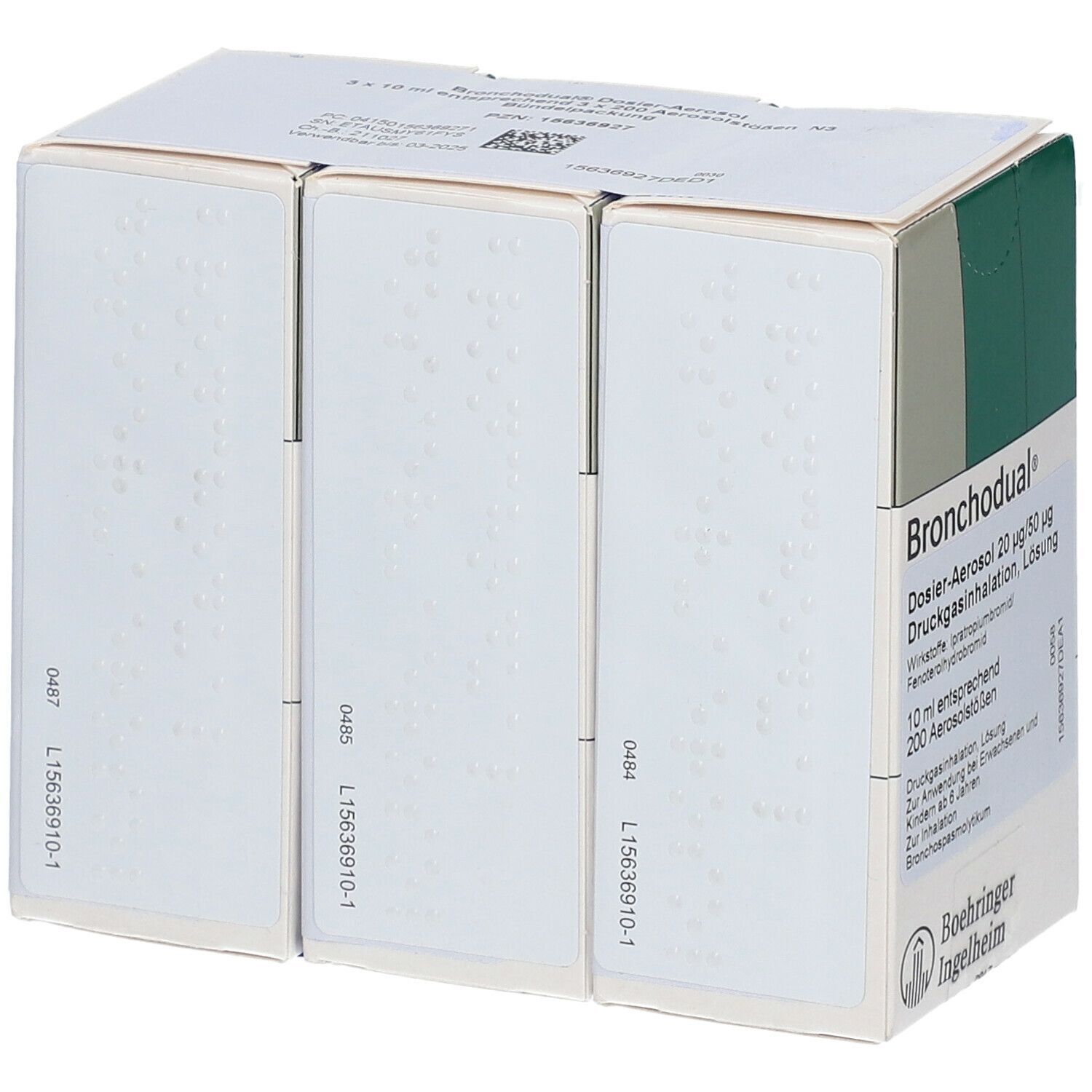 Bronchodual Dosieraerosol 20 µg/50 µg 3x10 ml