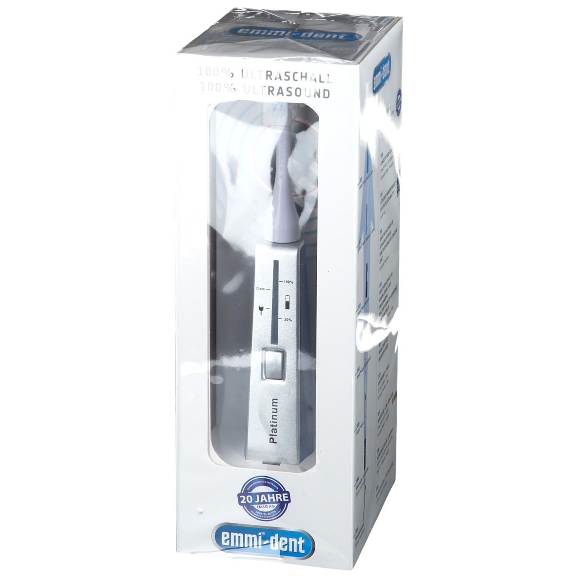 Emmi®-dent Platinum Ultraschallzahnbürste Basis-Set blau 1 St - Shop ...