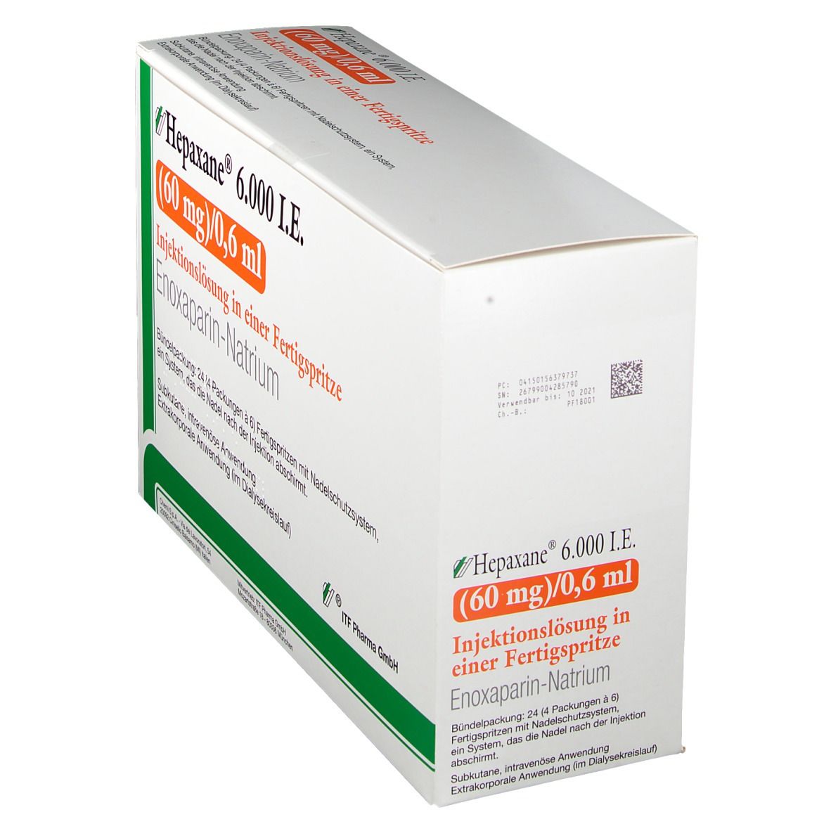 Hepaxane® 6.000 I.E. 60 mg/0,6 ml