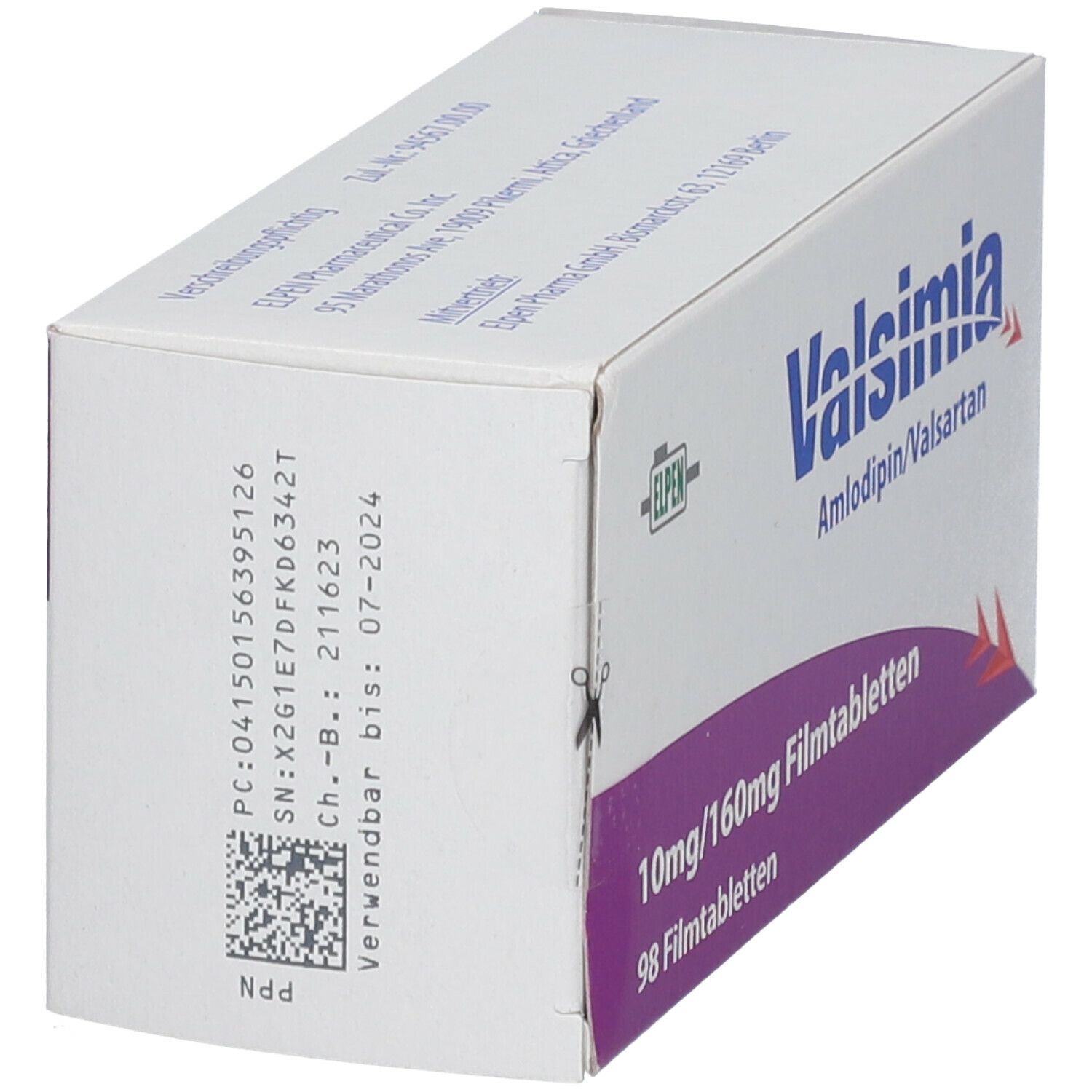 Valsimia 10 mg/160 mg Filmtabletten 98 St