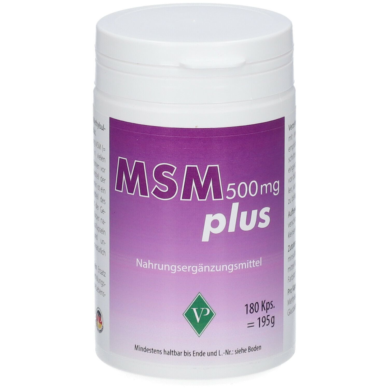 MSM 500 mg Plus