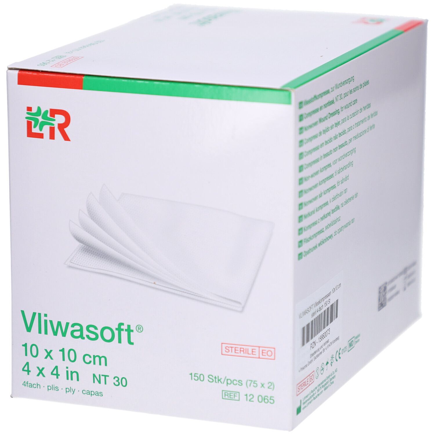 Lohmann & Rauscher Vliwasoft® 10 x 10 cm, steril, 4-lagig