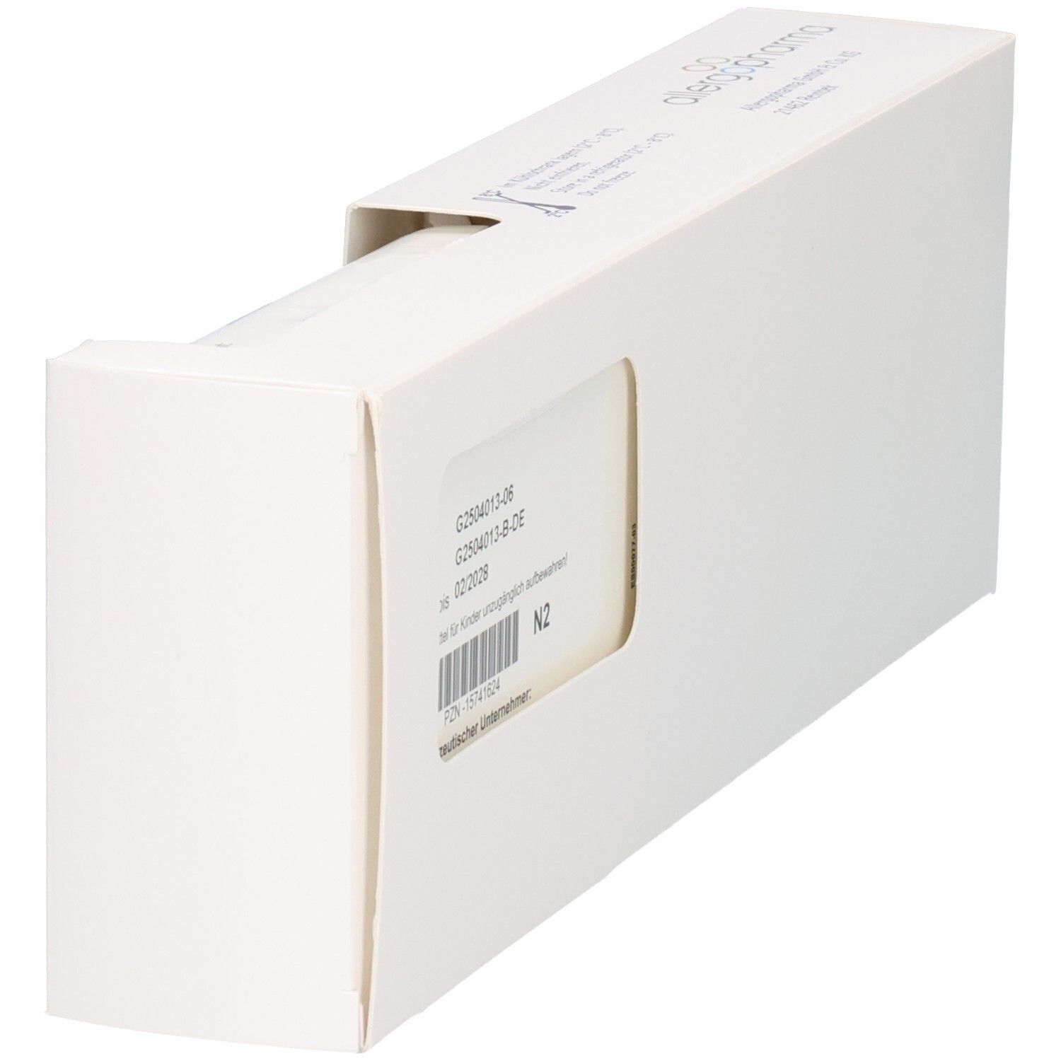 Verpackung mit Chargennummer und Verfallsdatum G2050913-06, Verfall 02/2026.
