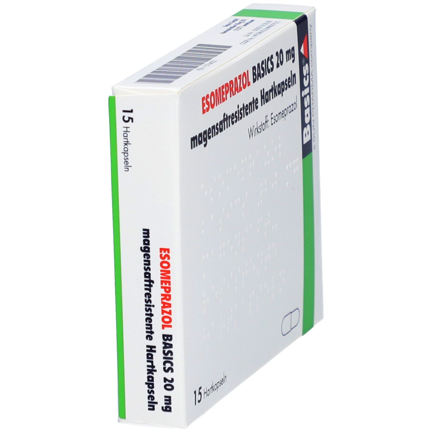 Esomeprazol Basics 20 mg magensaftres.Hartkapseln 15 St Magensaftresistente Hartkapseln