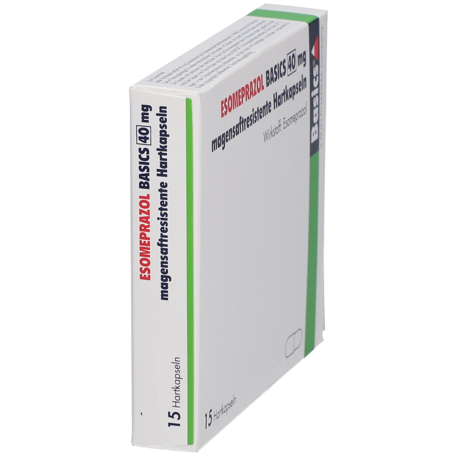 Esomeprazol Basics 40 mg magensaftres.Hartkapseln 15 St Magensaftresistente Hartkapseln