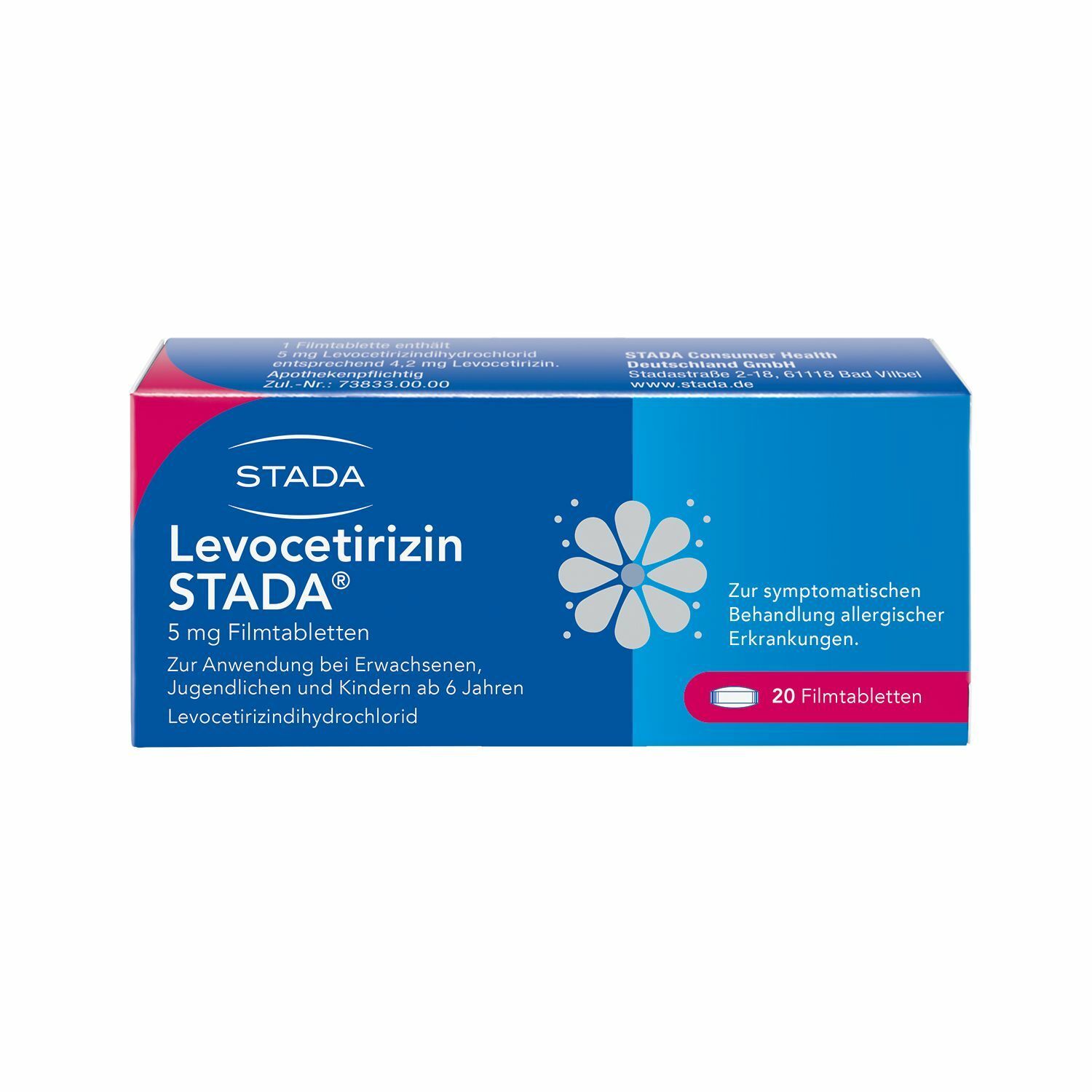 Levocetirizin Stada® 5 mg, zur symptomatischen Behandlung allergischer Erkrankungen