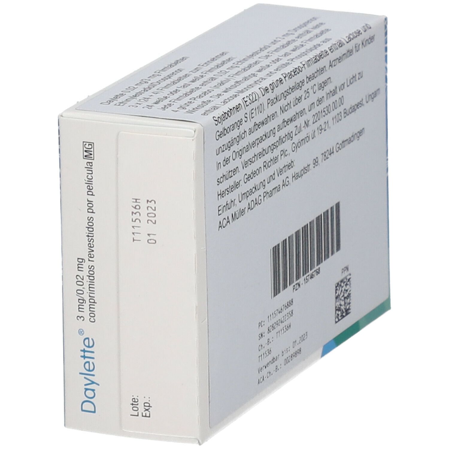 Daylette® 0.02Mg/3Mg Sublingualtabl