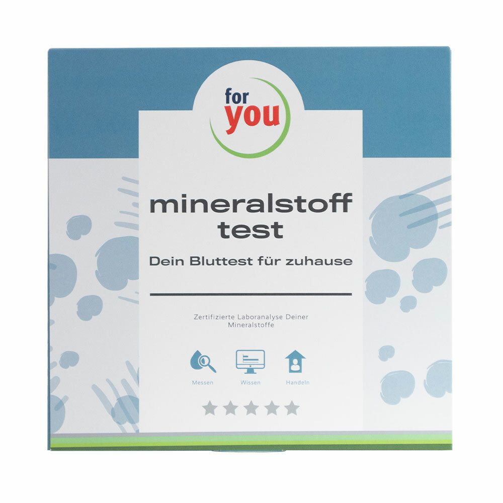 for you mineralstoff-test – Bluttest für zuhause