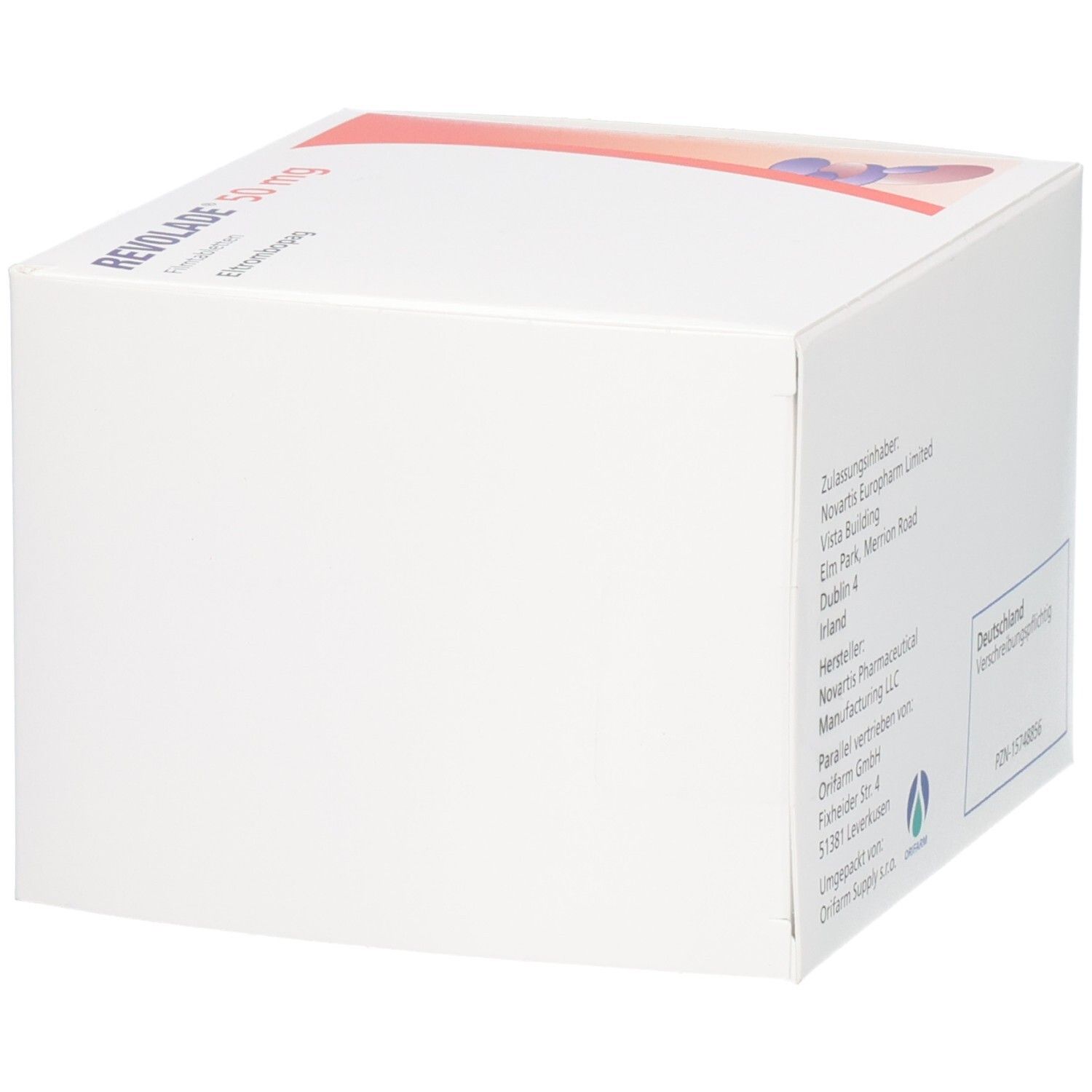 REVOLADE 50 mg Filmtabletten Bündelpackung mit 84 Tabletten.