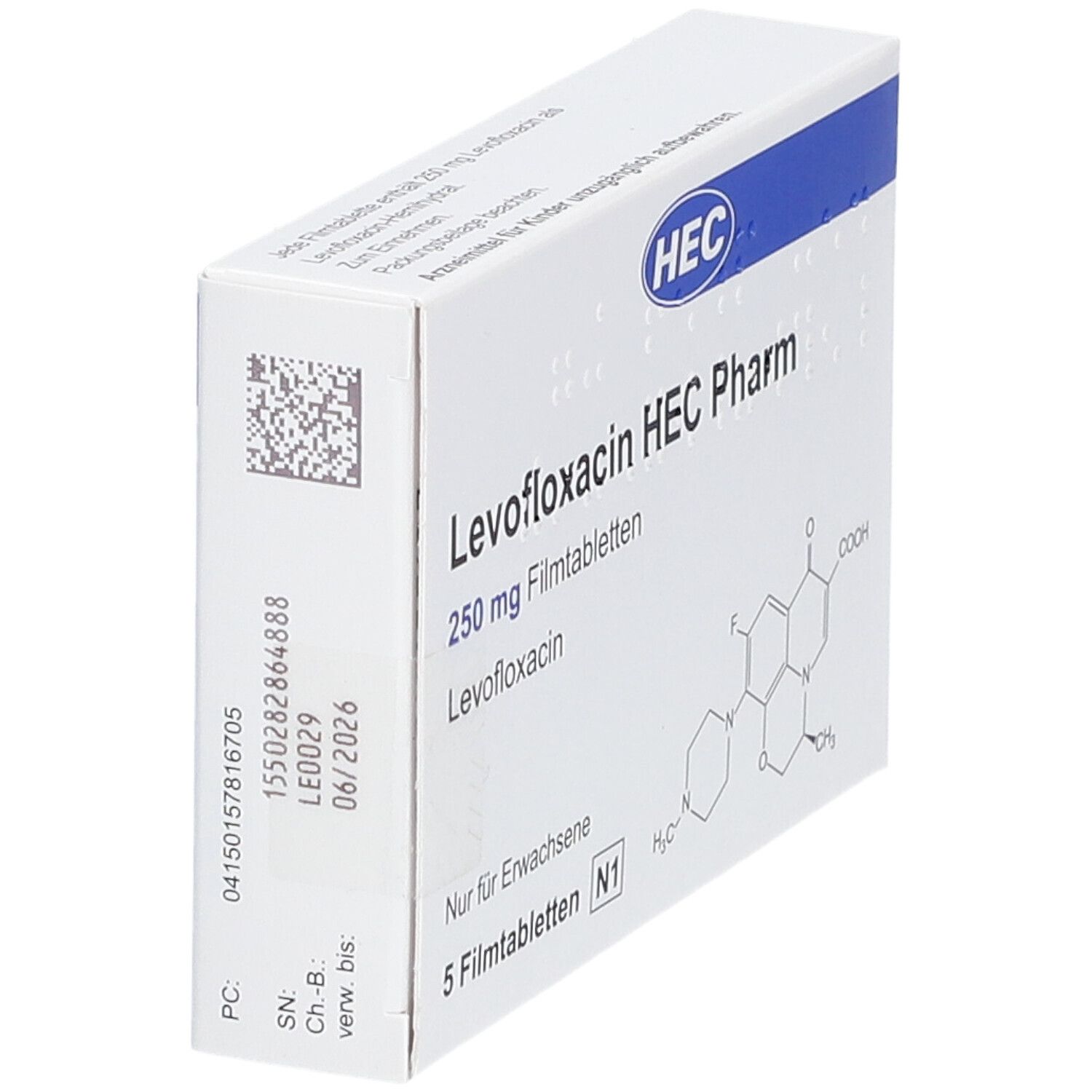 Levofloxacin HEC Pharm 250 mg Filmtabletten 5 St