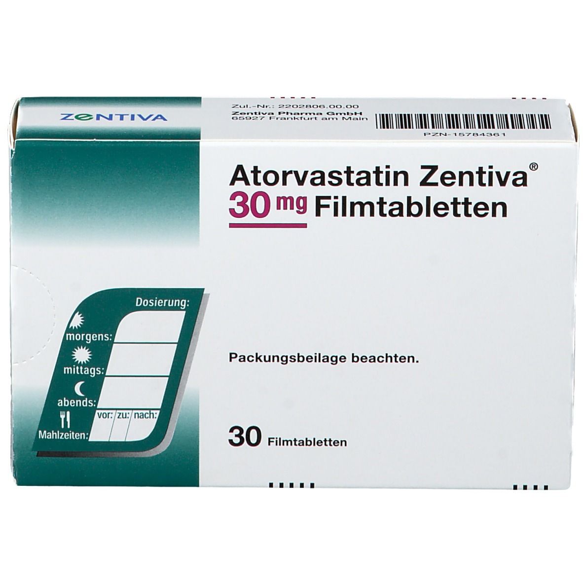 Atorvastatin Zentiva® 30 mg