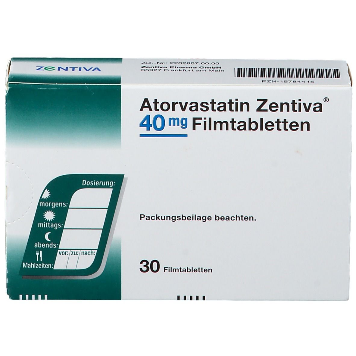 Atorvastatin Zentiva® 40 mg