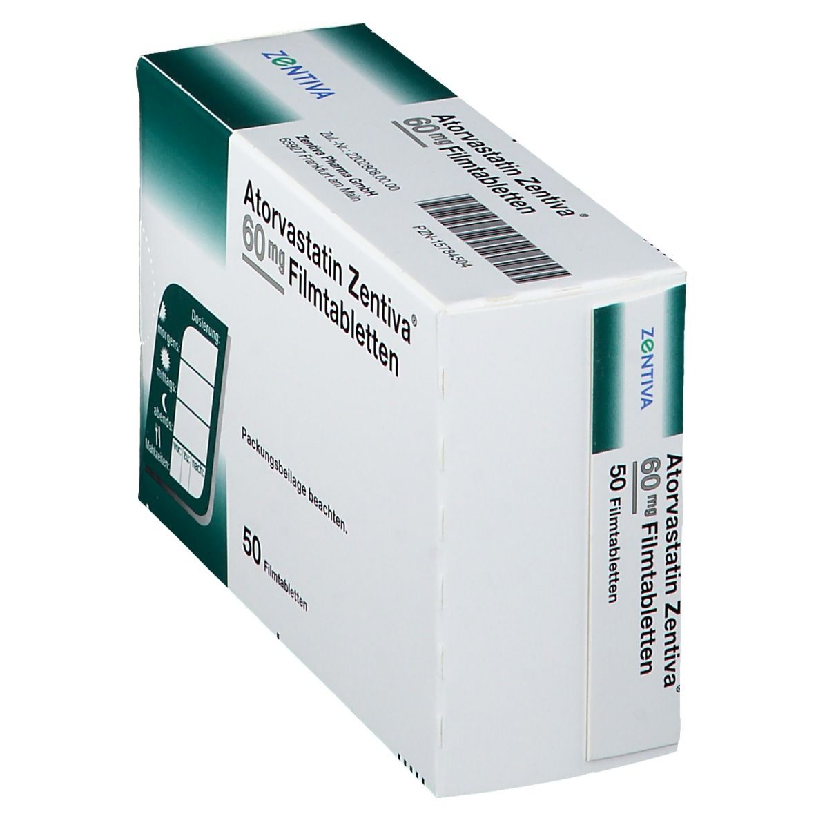 Atorvastatin Zentiva 80 mg Filmtabletten 50 St