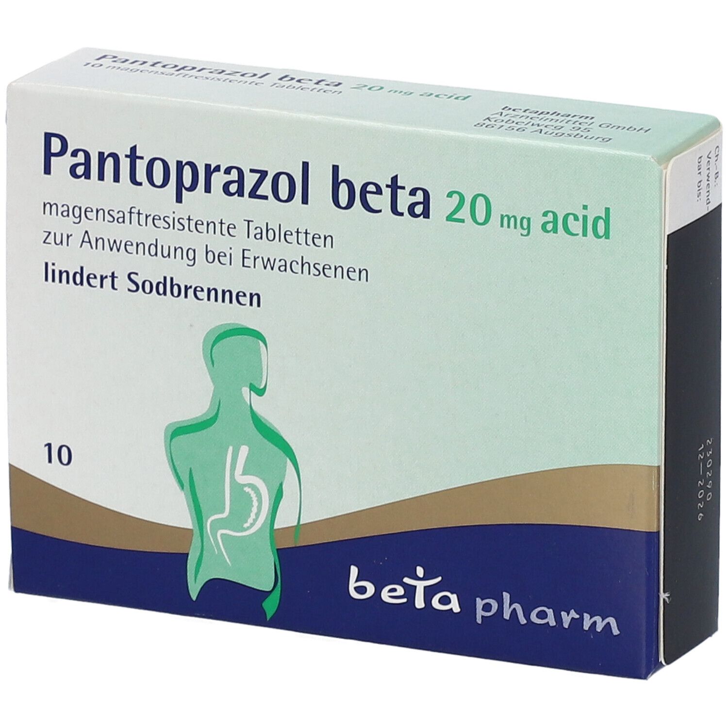 PANTOPRAZOL beta 20 mg acid