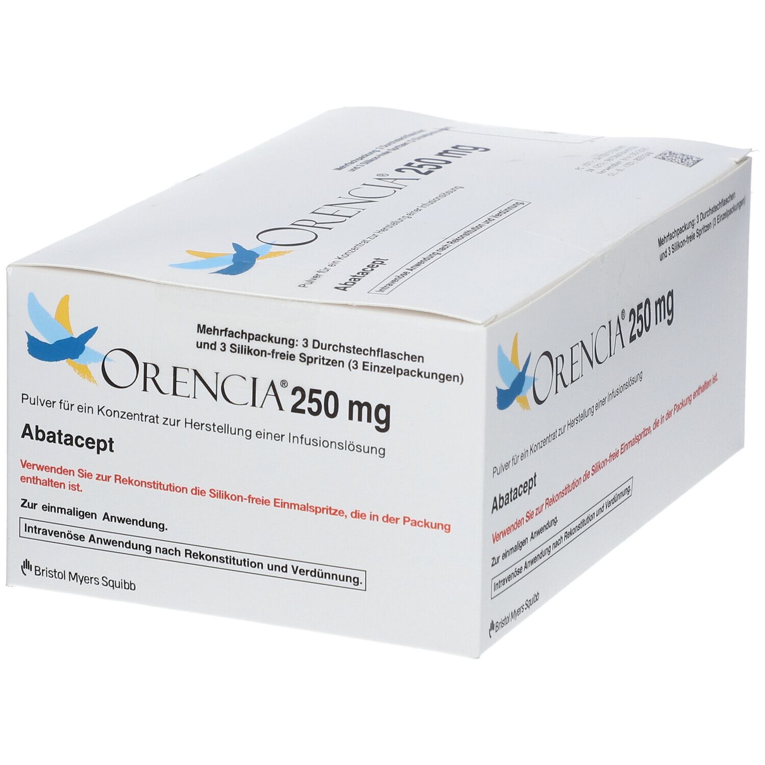 Orencia 250 mg Plv.f.e.Konz.z.Herst.e.Inf.-Lsg. 3x250 Pulver z. Herst. eines Infusionslösungskonz.