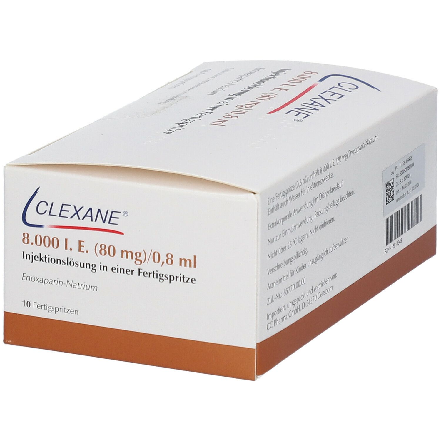 Clexane 8.000 I.E. 80 mg/0,8 ml