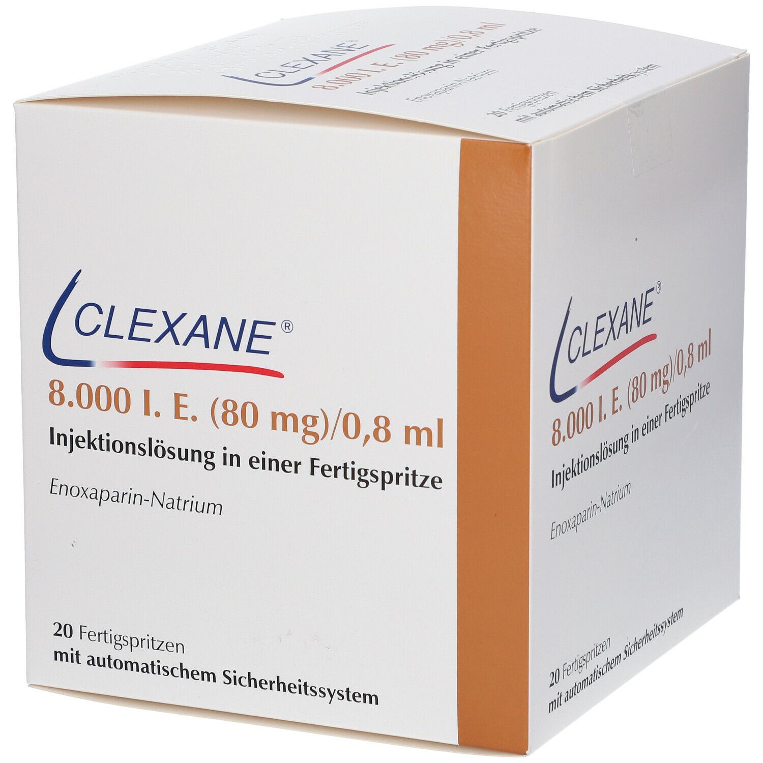 Clexane 8.000 I.e. 80mg/0,8ml ILO F.Sp.+Sich-Sys. 10 St Infusionsemulsion