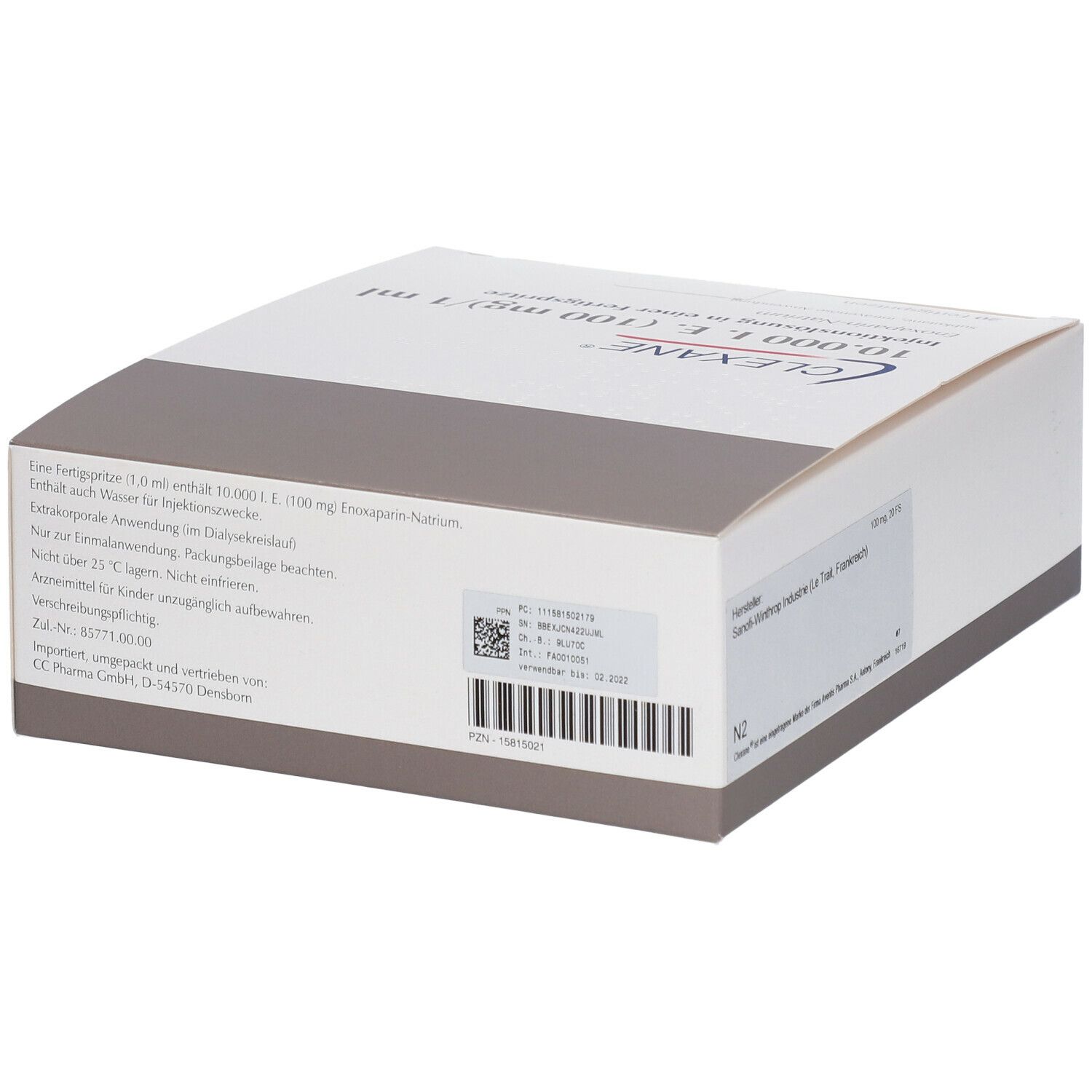 Clexane 10.000 I.E. 100 mg/ml
