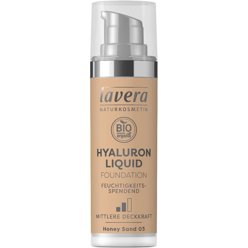 lavera HYALURON LIQUID FOUNDATION Honey Sand 03