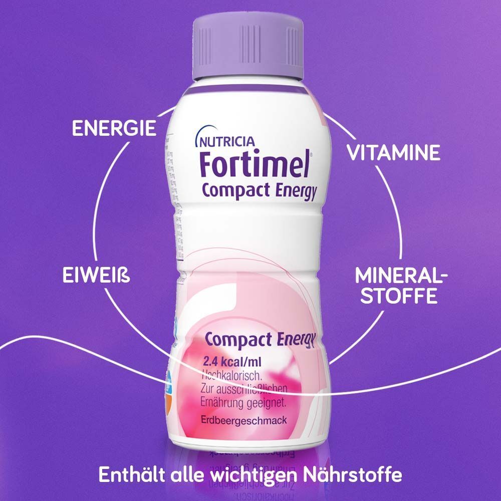 Fortimel Compact Energy Trinknahrung Erdbeere