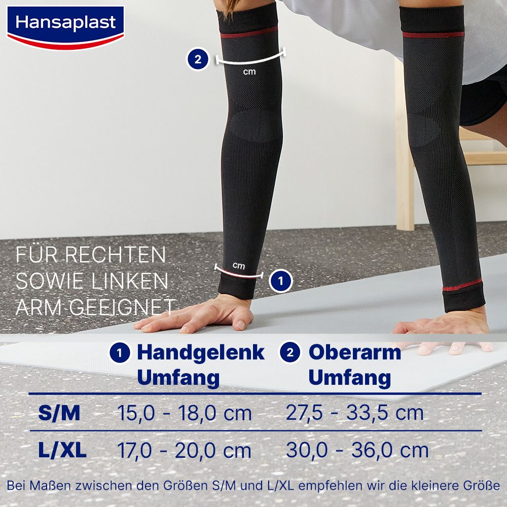 Hansaplast Sport Compression Wear Arm Sleeves Gr L/XL - Jetzt 20% mit Code "hp20" sparen*