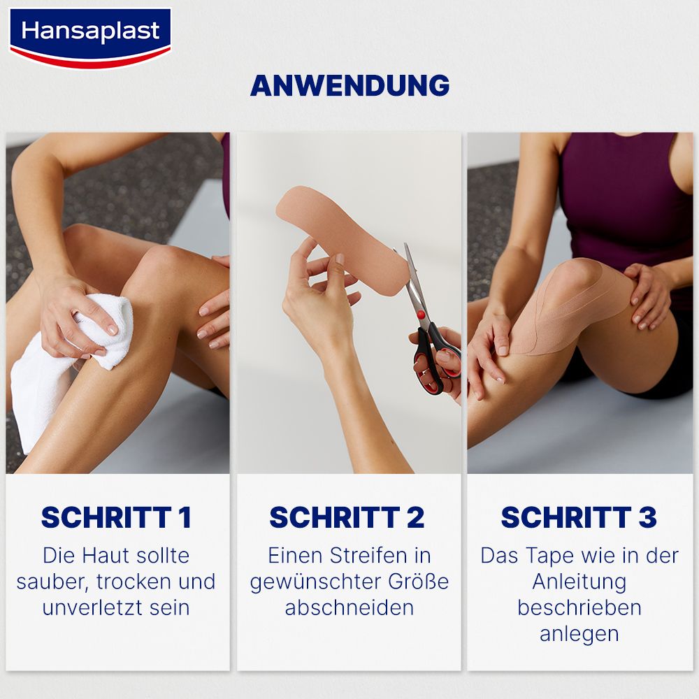 Hansaplast Kinesiologie Tape Schwarz