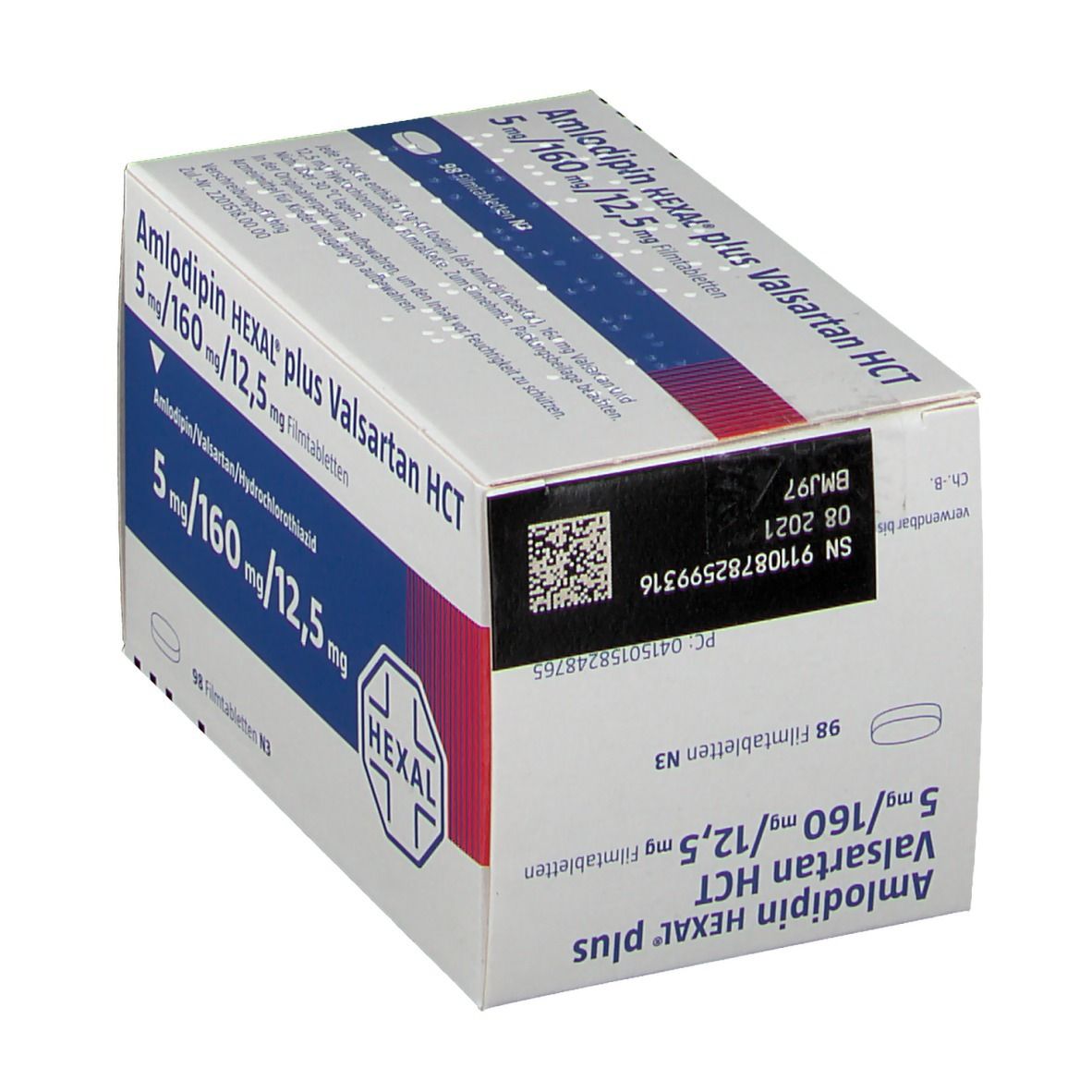 Amlodipin HEXAL® plus Valsartan HCT 5 mg/160 mg/12,5 mg