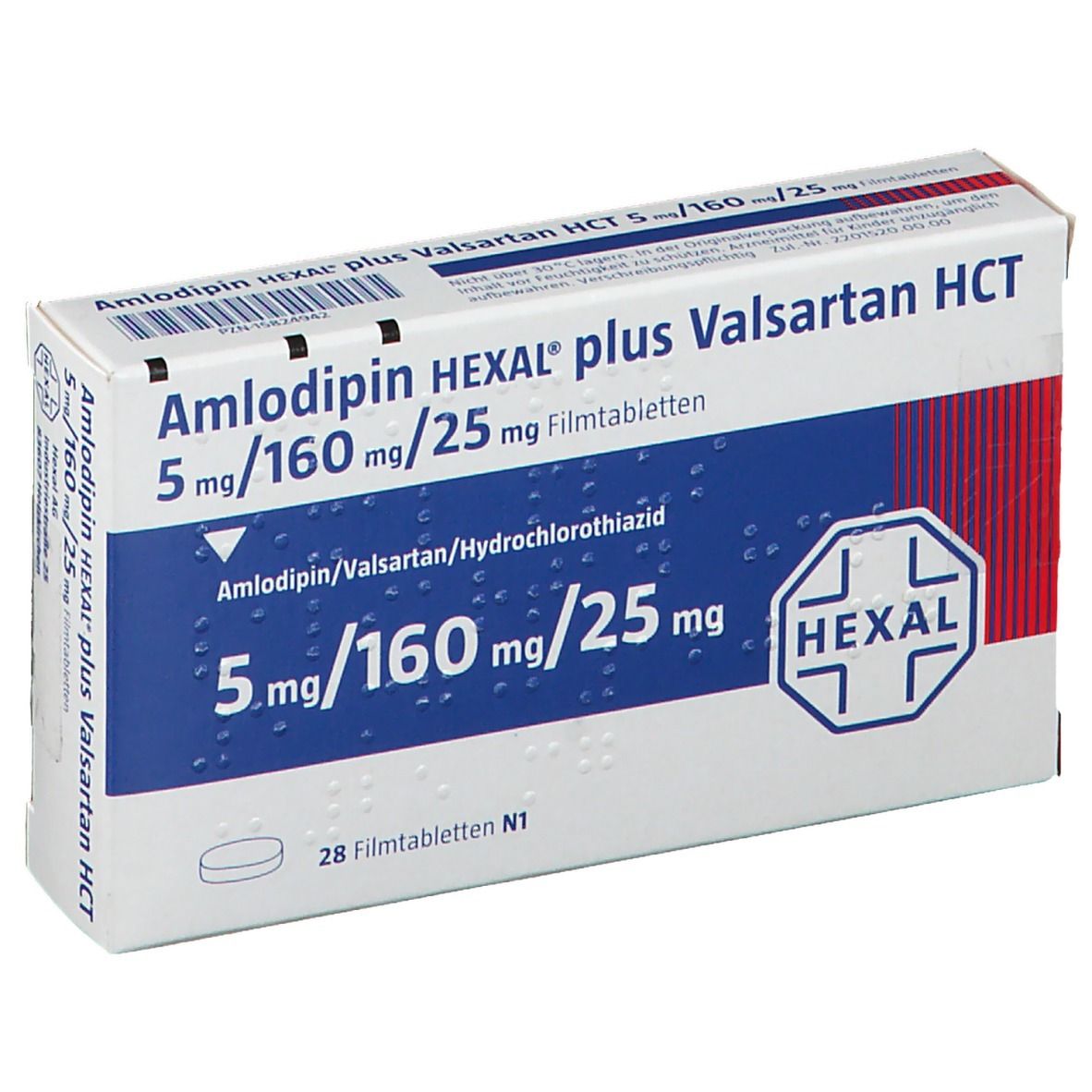 Amlodipin HEXAL® plus Valsartan HCT 5 mg/160 mg/25 mg