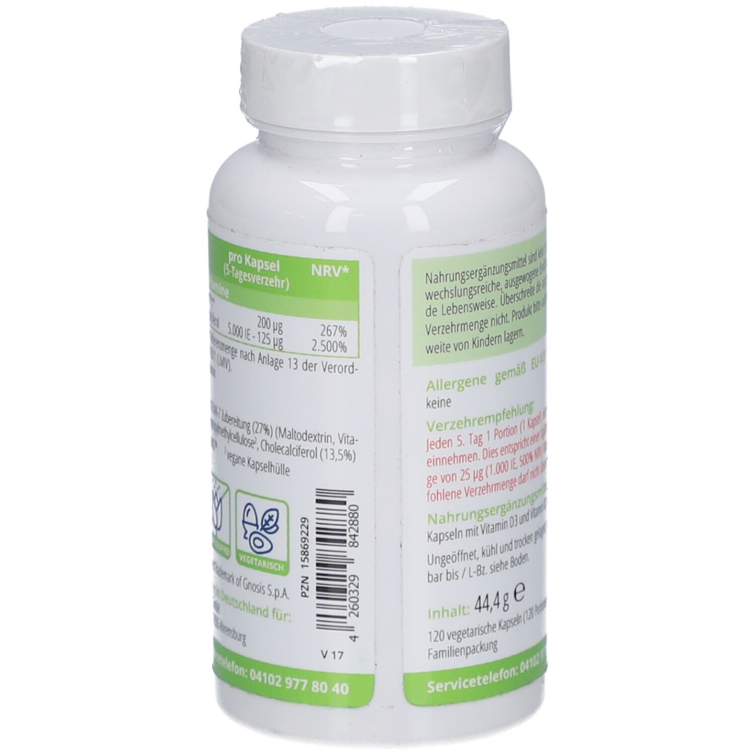 APOrtha® Vitamin D3 5.000 IE + Vitamin K2 vitaMK7® 200 µg Kapseln