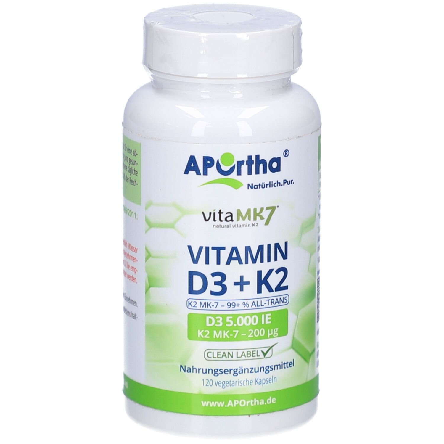 APOrtha® Vitamin D3 5.000 IE + Vitamin K2 vitaMK7® 200 µg Kapseln