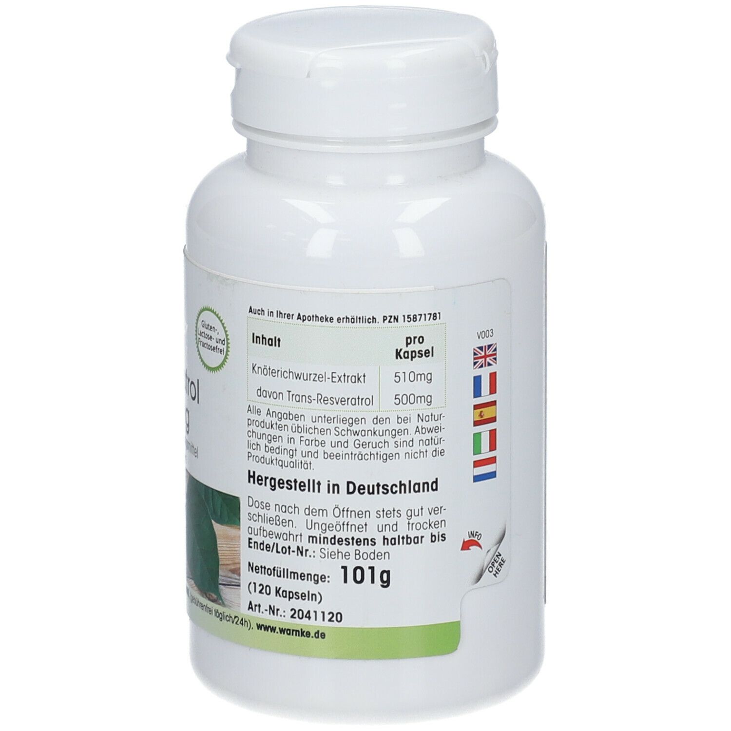 Resveratrol 500 mg Kapseln