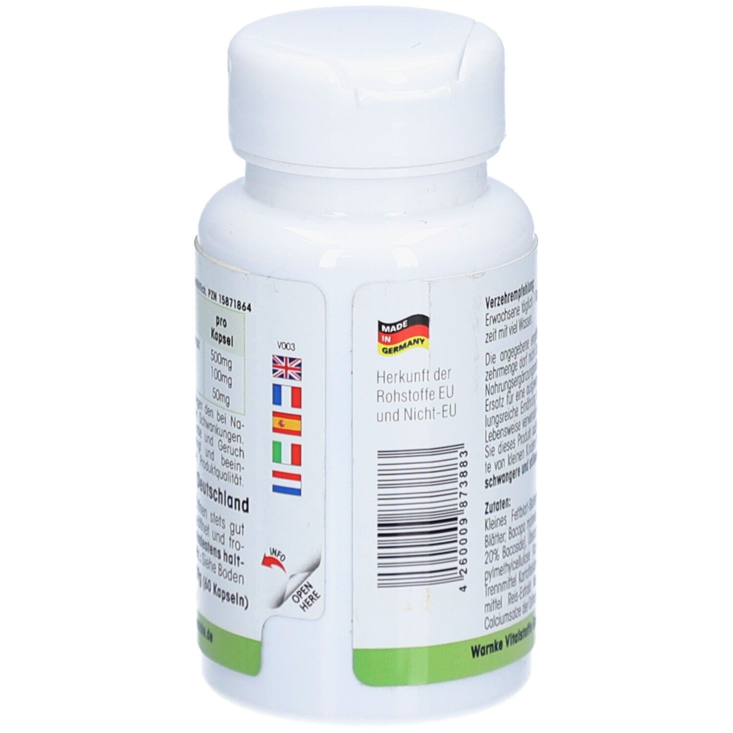 Warnke Vitalstoffe Bacopa Monnieri Extrakt Kapseln