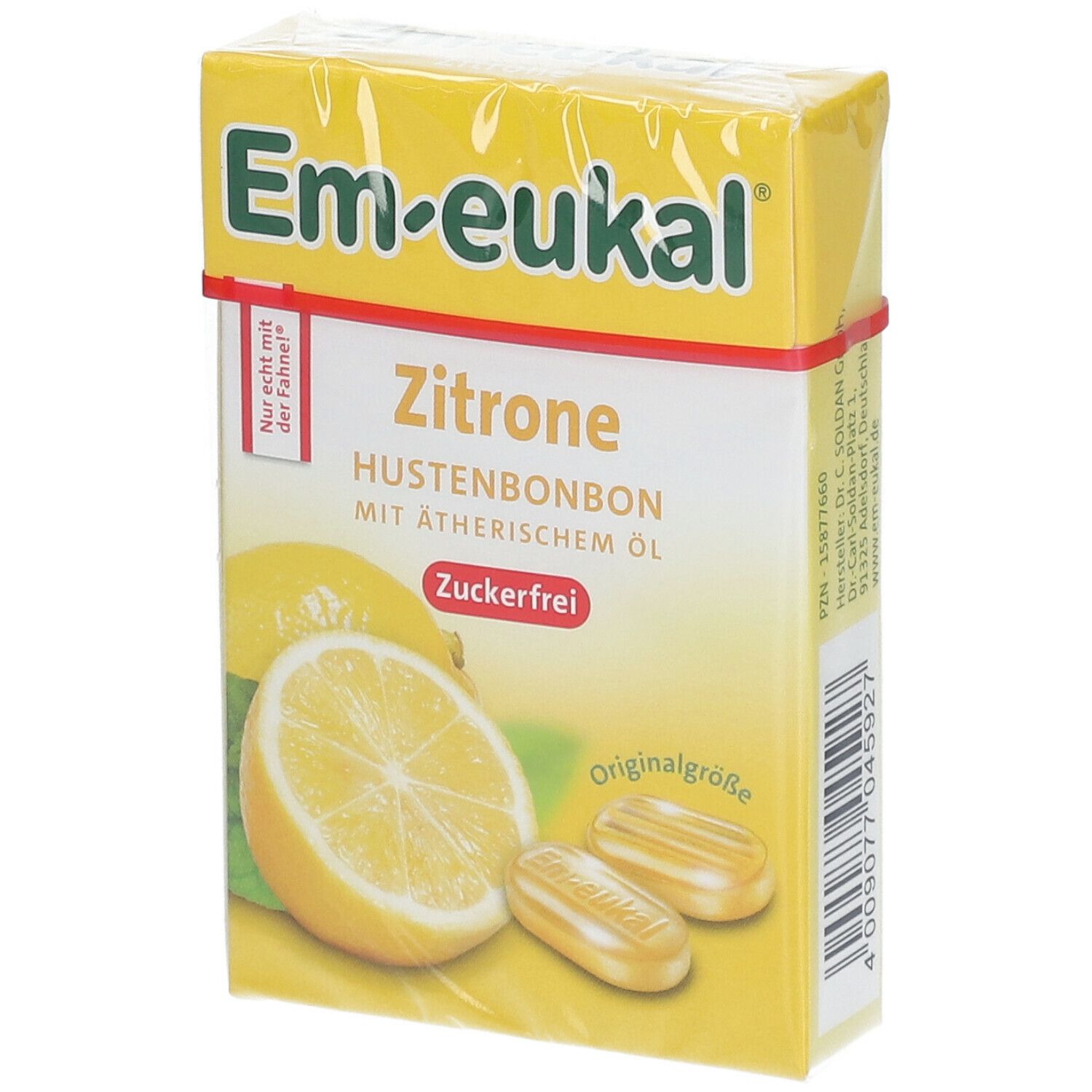 Em-Eukal Bonbons Zitrone zuckerfrei Box 50 g