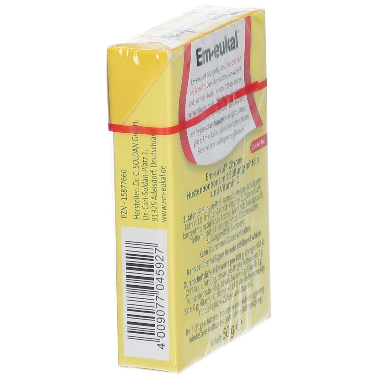 Bonbons Contre La Toux EM EUKAL - Gomme Au Mélange Sucré - Boîte De 90 G