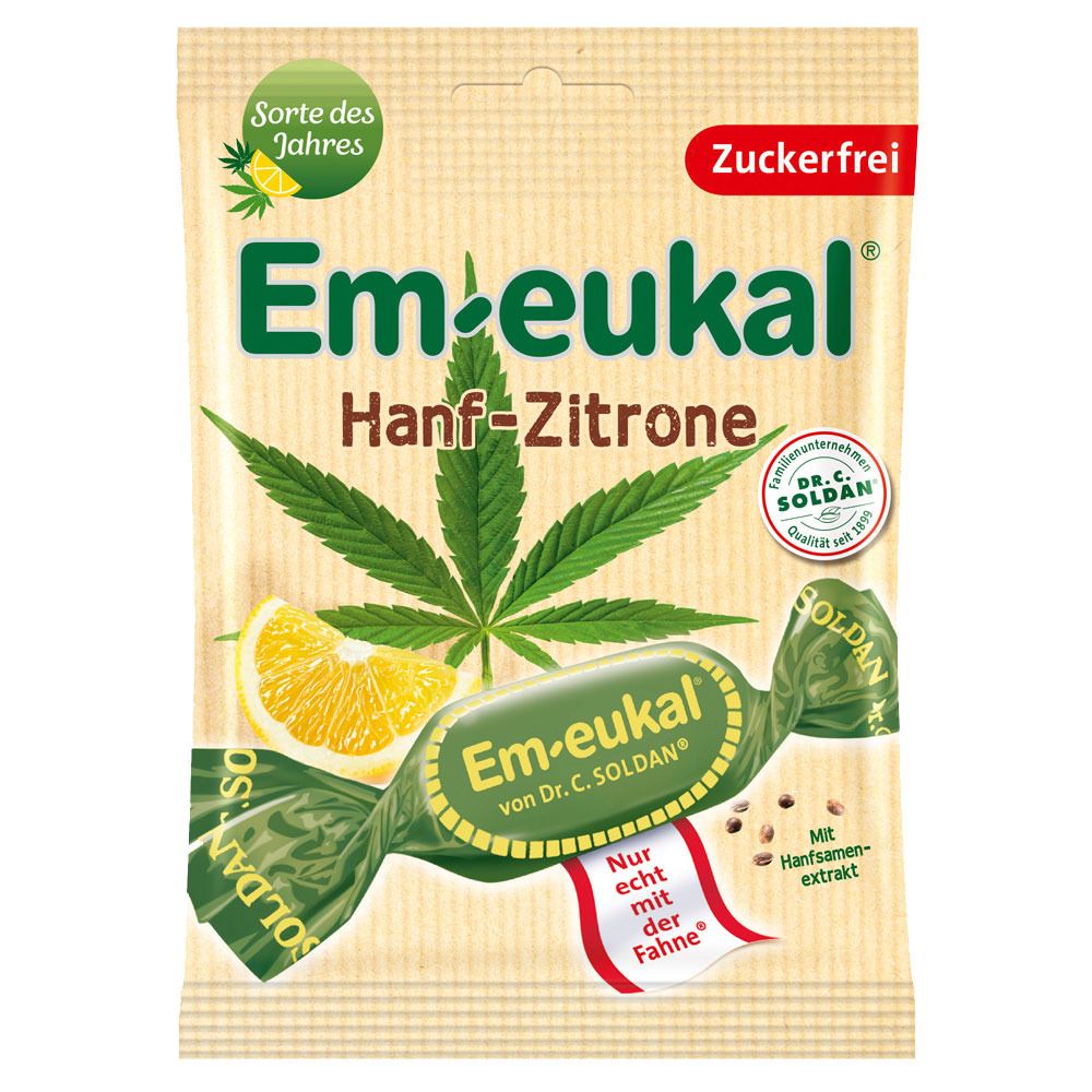 Em-eukal® Hanf-Zitrone Zuckerfrei