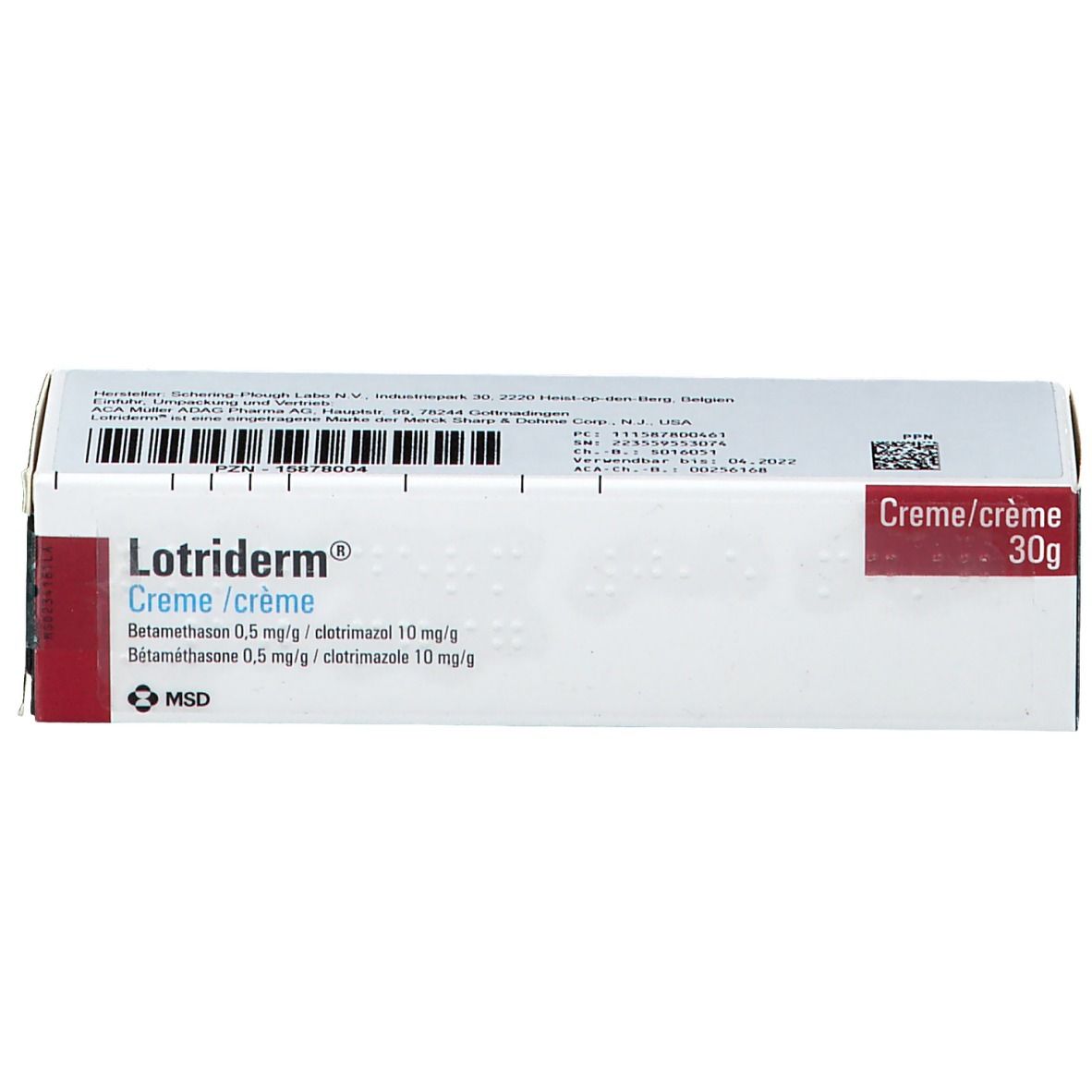 Lotriderm® Creme 10/160/12.5Mg