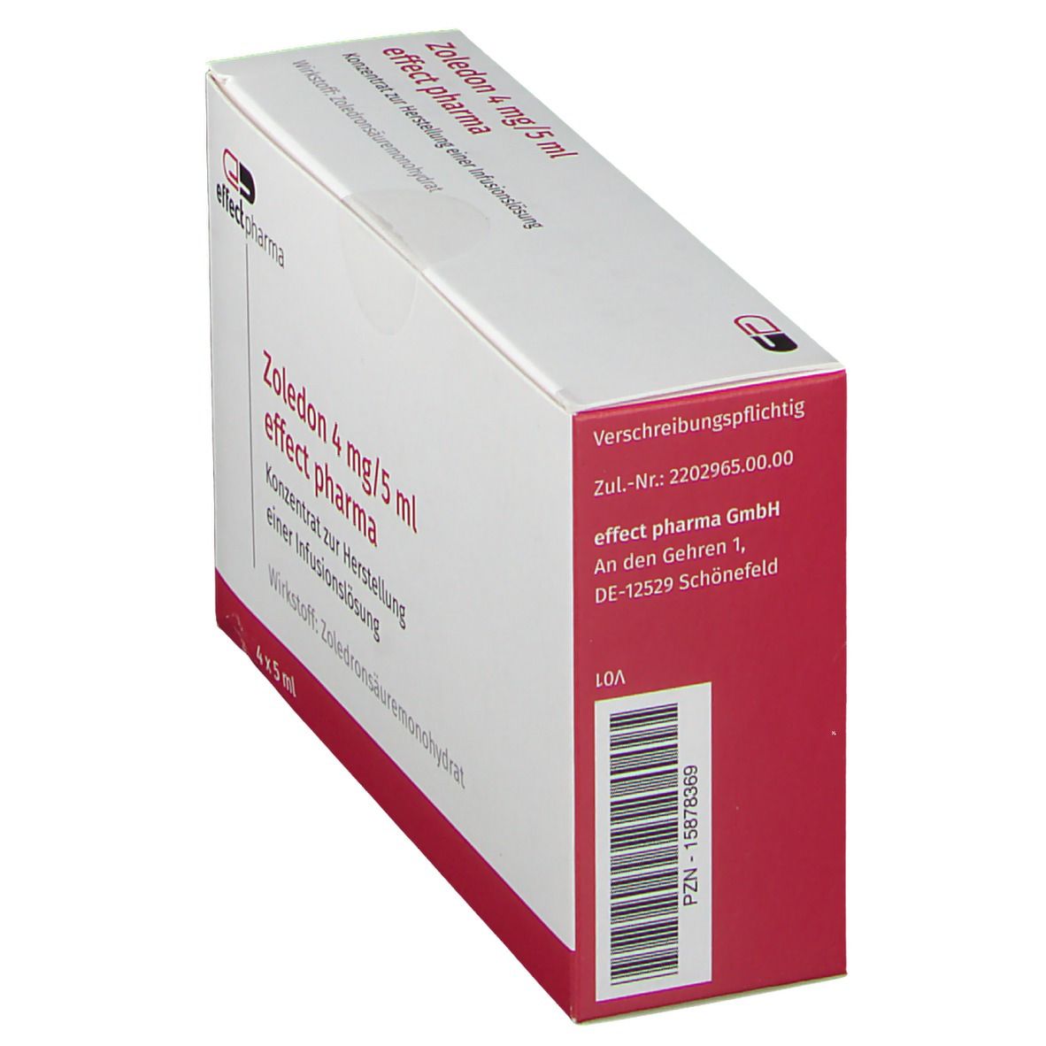 Zoledon 4 mg/5 ml effect pharma
