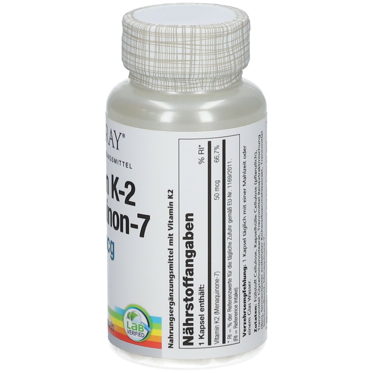 SOLARAY® Vitamine K2 Ménaquinone-7 50 µg