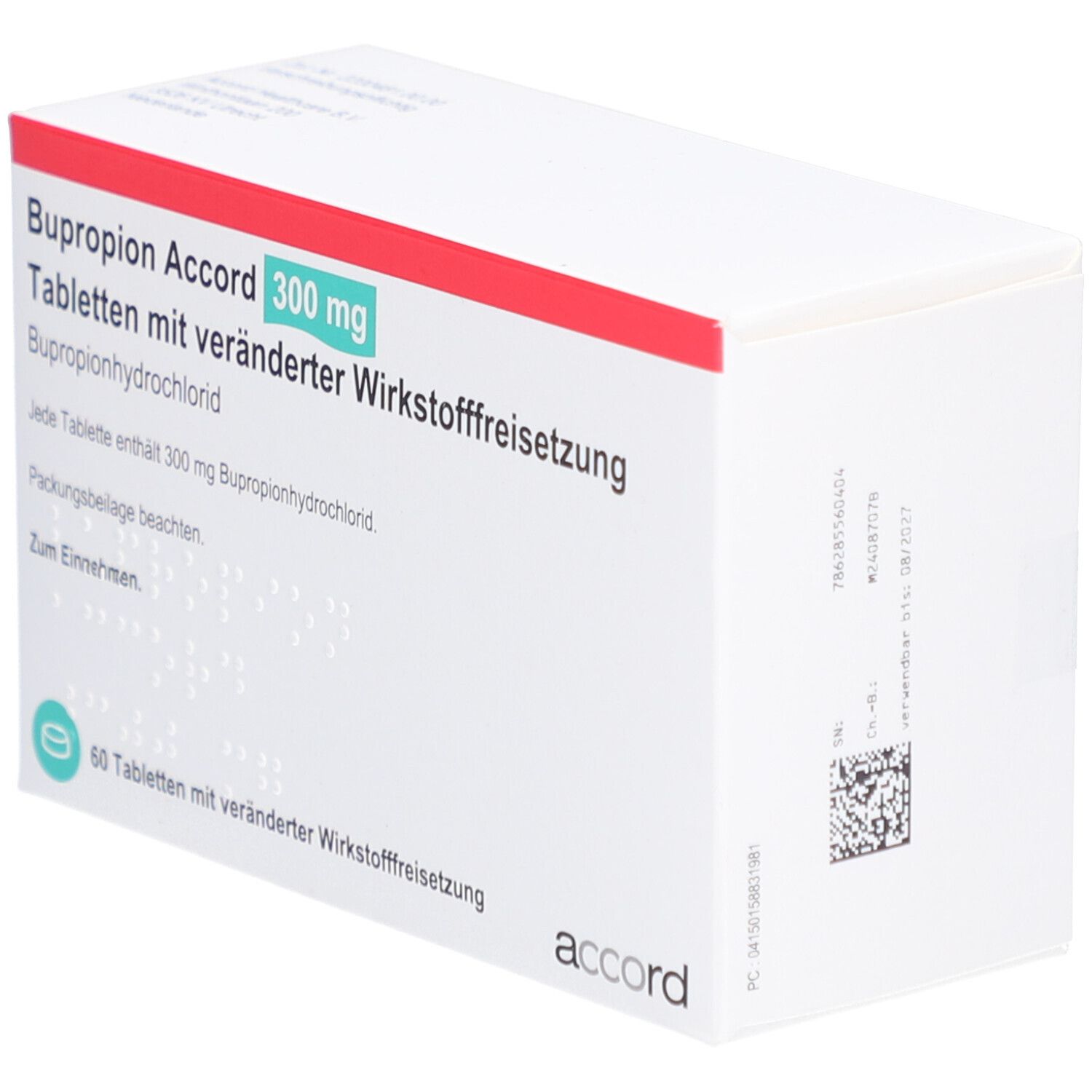 BUPROPION Accord 300 mg Tab.m.verä.Wst.-Frs.