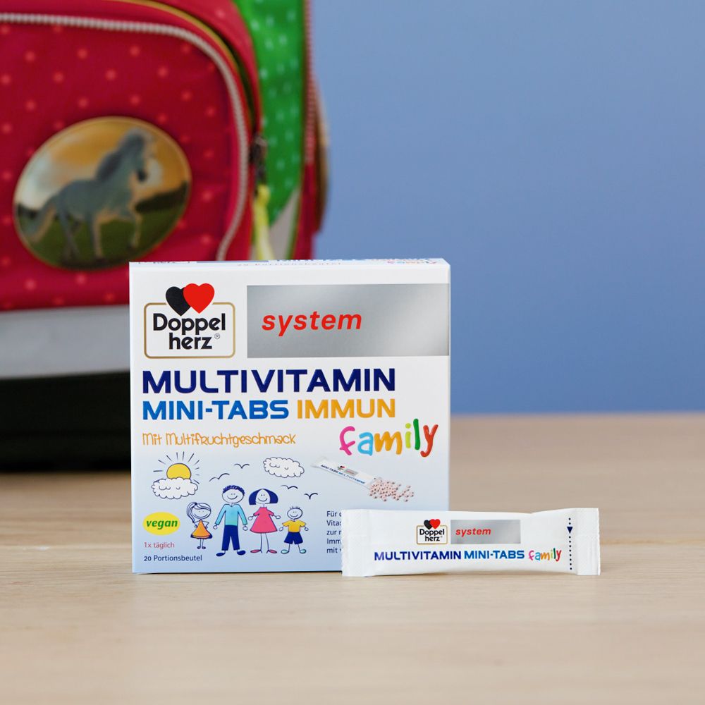 Doppelherz® system MULTIVITAMIN MINI-TABS Family mit Multivitamingeschmack