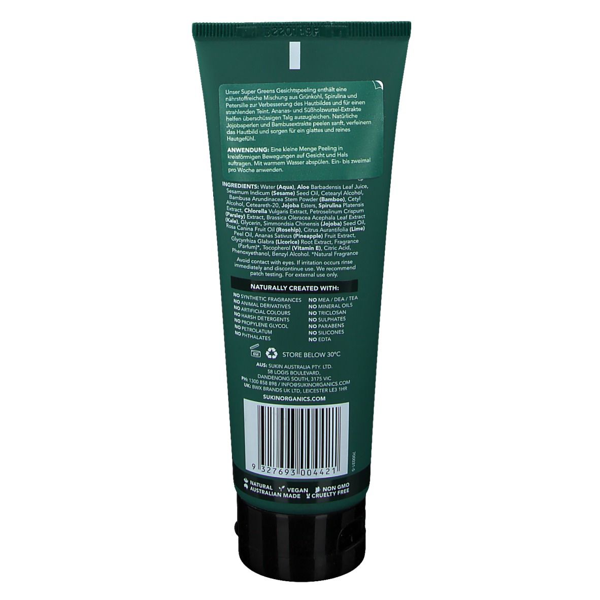 sukin® Super Greens Detoxifying Facial Scrub