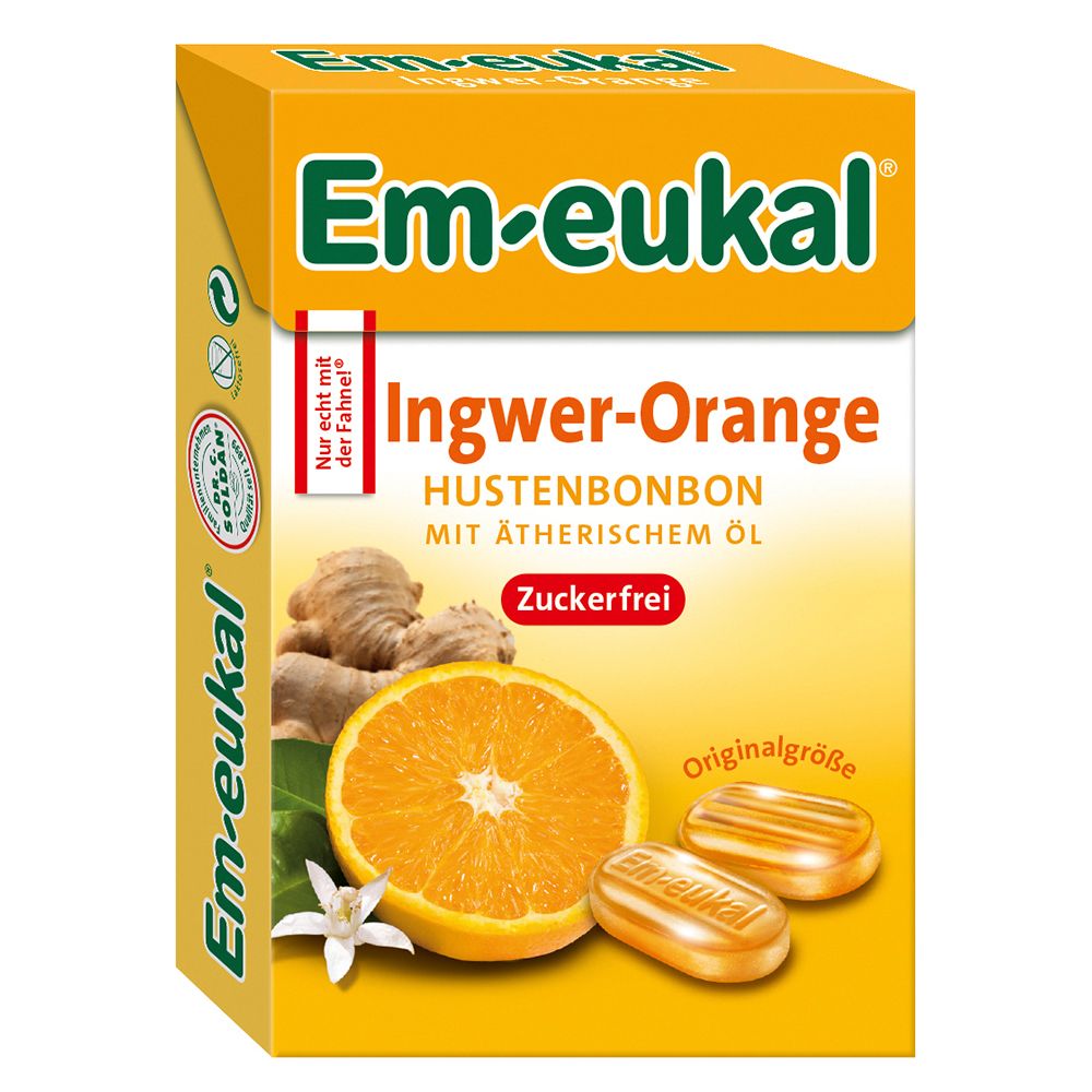 Em-eukal® Ingwer-Orange zuckerfrei