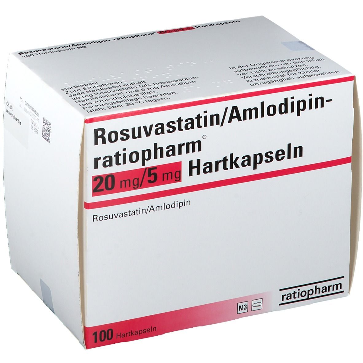 Rosuvastatin/Amlodipin-ratiopharm® 20 mg/5 mg