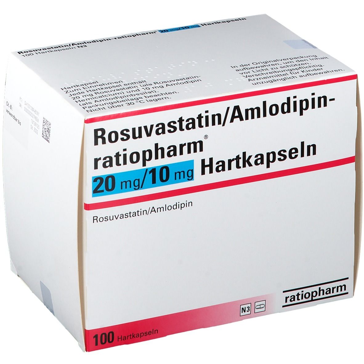 Rosuvastatin/Amlodipin-ratiopharm® 20 mg/10 mg