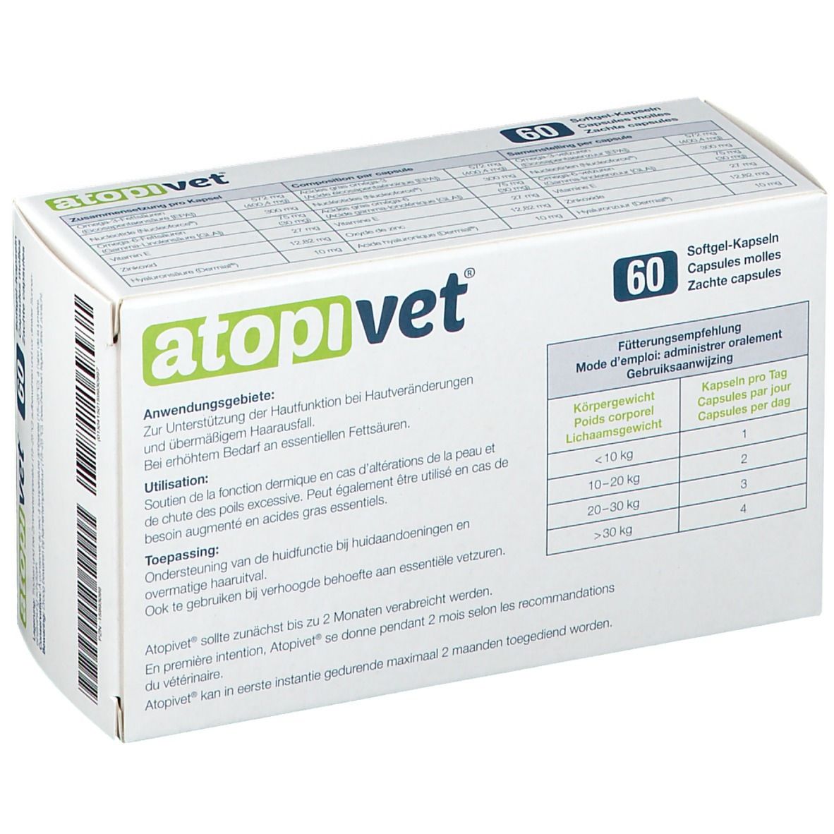 Atopivet® Soft-Gel Kapseln für Hunde und Katzen