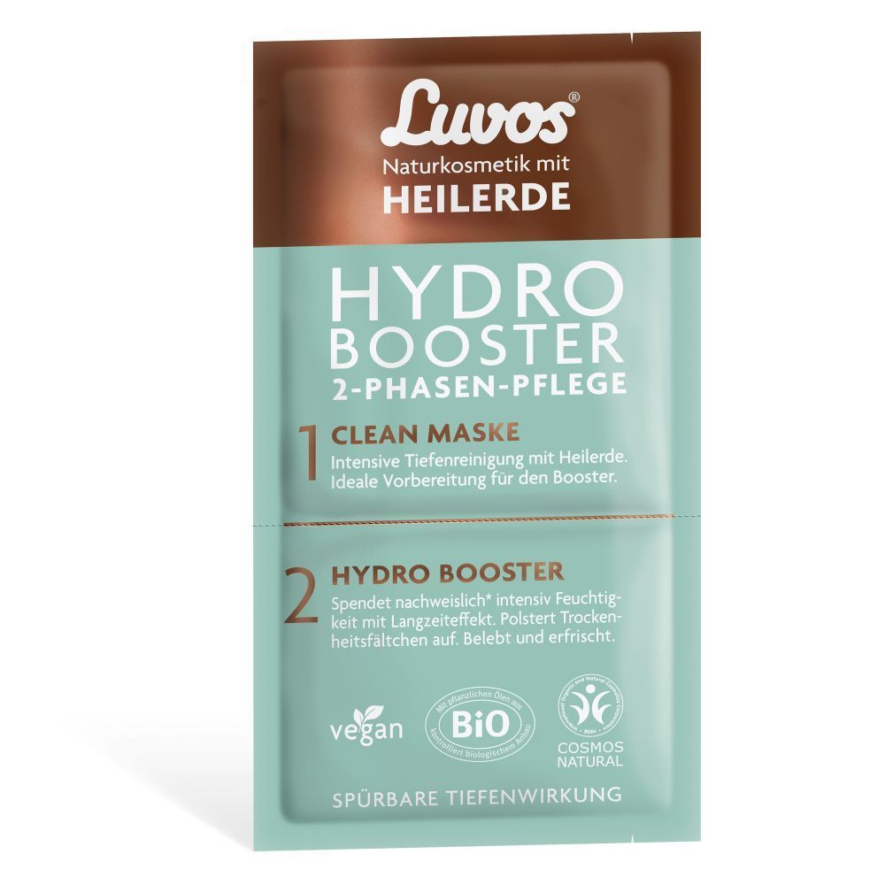 Terre médicinale Luvos Hydro Booster avec masque Clean, soin en 2 phases