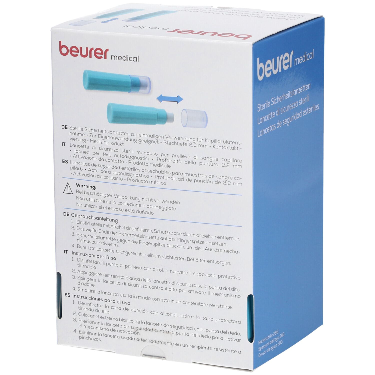 Beurer Sicherheitslanzetten 28 G 200 Stück Angebot
