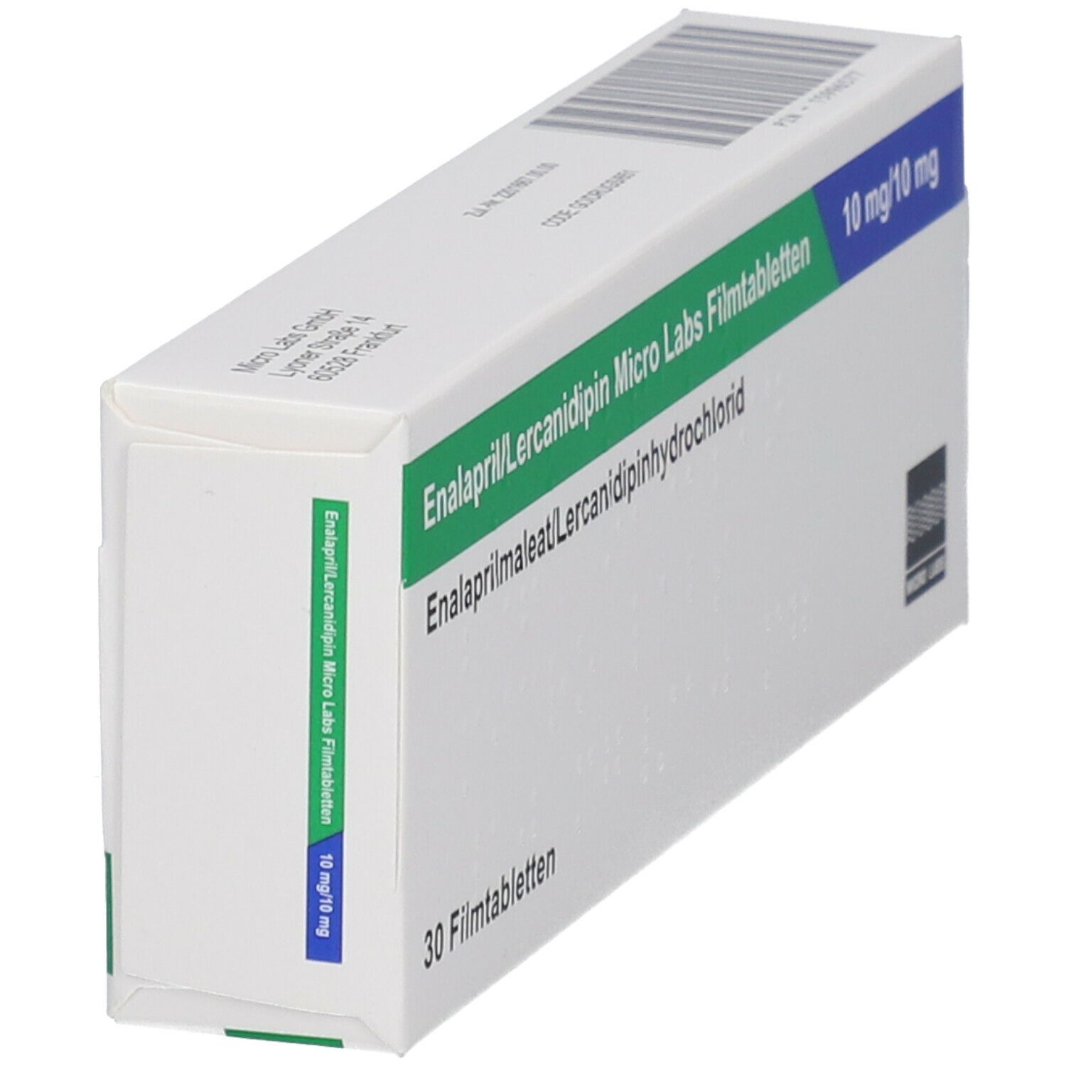 ENALAPRIL/Lercanidipin Micro Labs 10 mg/10 mg FTA 30 St Filmtabletten