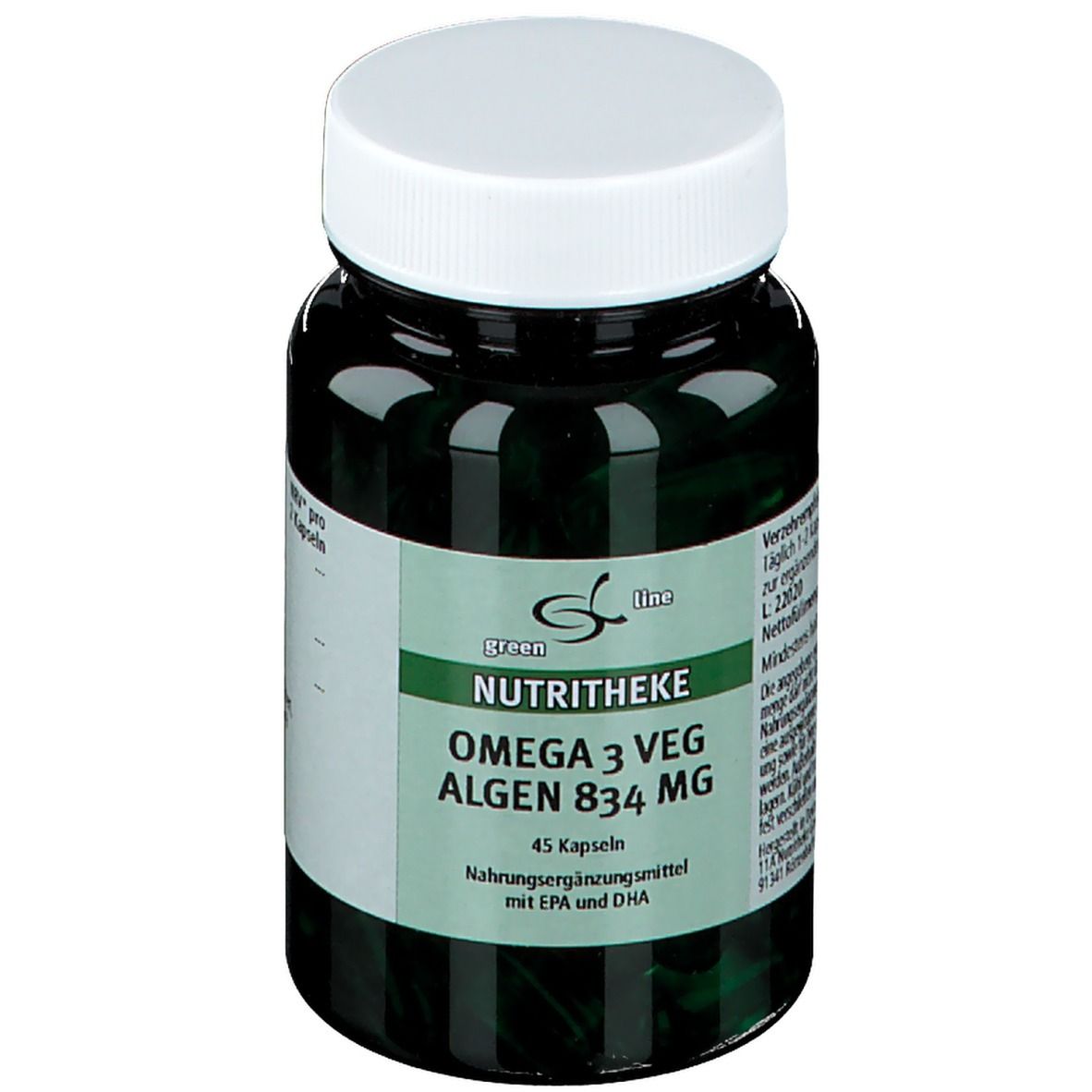 Nutritheke Omega 3 Algen 834 mg 45 St Kapseln