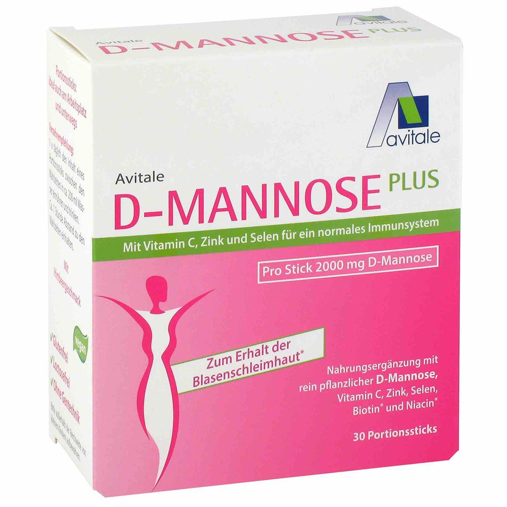 D-Mannose Plus 2.000 mg 30X2,47 g Pulver